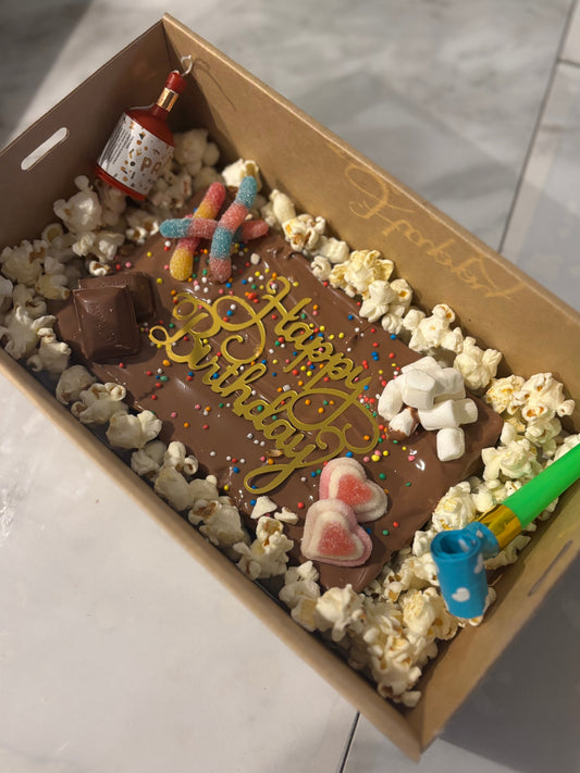 Gluten Free Birthday Brownie Block Gift Box
