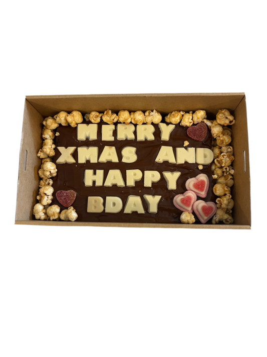 R18+ Custom Message Brownie Block Gift Box