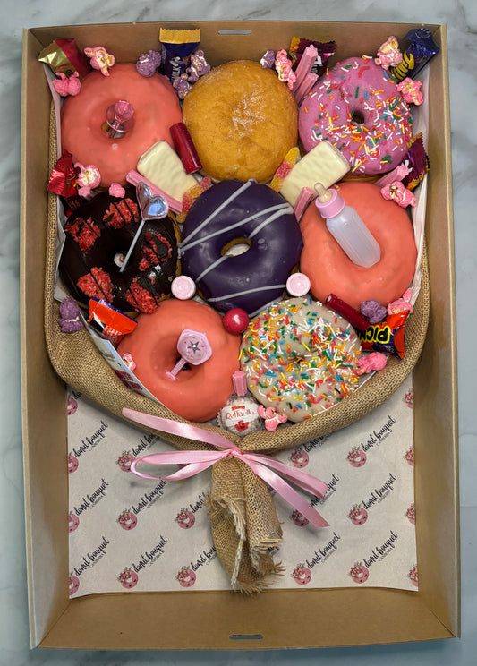 Baby Girl Gift Donut Bouquet