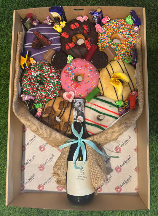 Wine Down Donut Bouquet