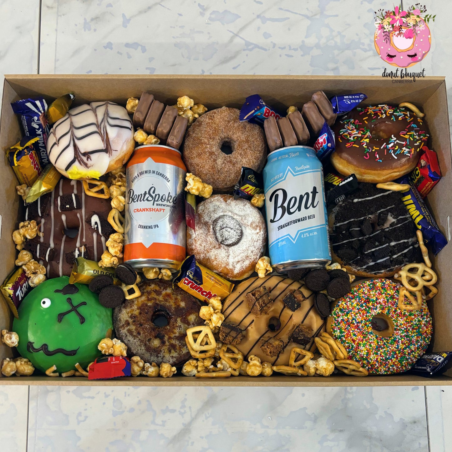 Beer and Donut Box  (3 sizes)