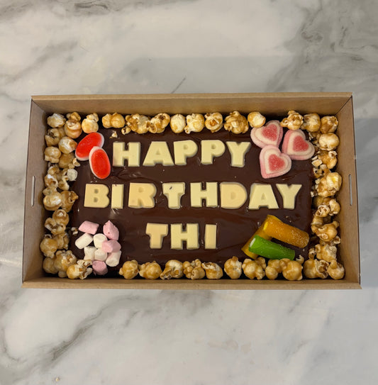 Custom Message Brownie Block Gift Box