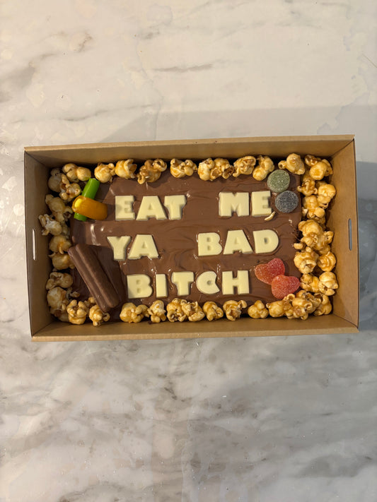 R18+ Custom Message Brownie Block Gift Box