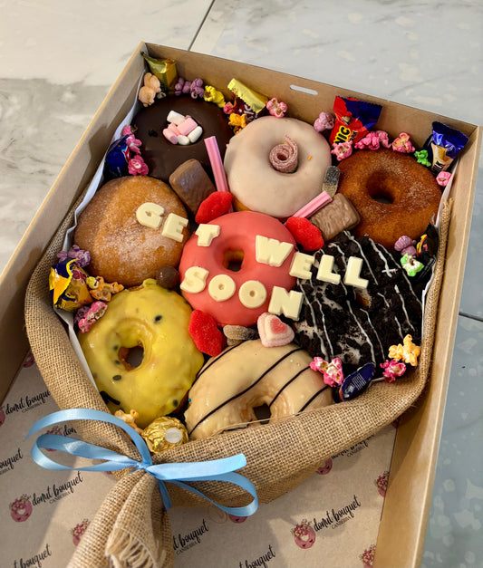 Custom Message Gift Donut Bouquet
