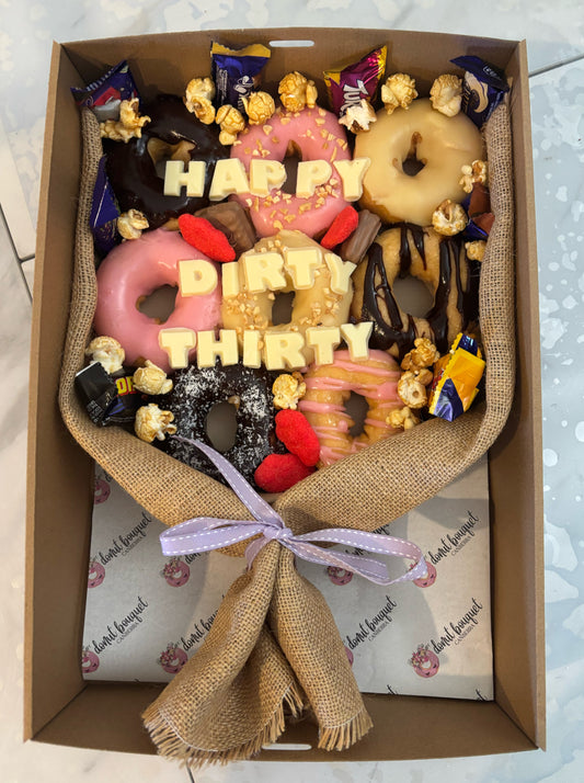 Gluten Free Custom Message Gift Donut Bouquet